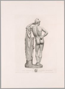 Paryż oparty o pień drzewa, widok z tyłu, z Oeuvre de Canova autorstwa Antonio Canova