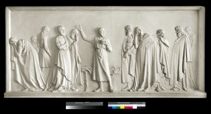 Sokrates pijący kielich cykuty, 1787-90 (tynk) autorstwa Antonio Canova