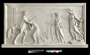 Powrót Telemacha, 1787-90 (tynk) autorstwa Antonio Canova