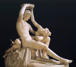 Wenus wieńczący Miłość, Antonio Canova (1757-1822), model gipsowy autorstwa Antonio Canova