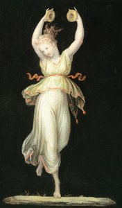 Kobieta grająca na kastanietach – Antonio Canova (1757-1822), tempera