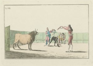 Tabliczka VII, z serii Zbiór akcji głównych w walce byków autorstwa Antonio Carnicero