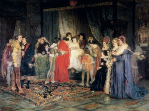 Śmierć Ferdynanda I, obraz Antoni Casanova i Estorach autorstwa Antonio Casanova y Estorach