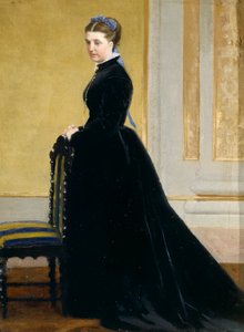 Szkic do Portretu Pani autorstwa Antonio Ciseri (1821-1891), olej na płótnie, 31x23 cm