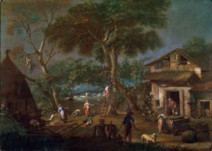 Pejzaż włoski, c1750-1795