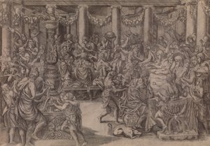 Bankiet Scypiona, 1543. autorstwa Antonio Fantuzzi