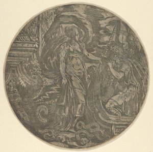 Kirke dająca drinka Towarzyszom Ulissesa, 1540-45. autorstwa Antonio Fantuzzi