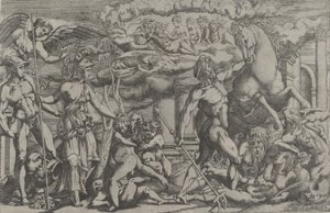 Konkurencja między Neptunem a Ateną, 1540-45.