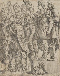 Cesarz przemawiający do swoich Żołnierzy, ca. 1542-45. autorstwa Antonio Fantuzzi