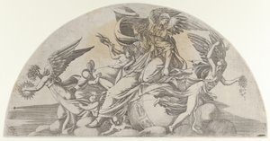 Bóg usadowiony na świecie, 1540-45.