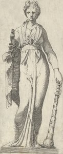 Melpomene, z sarkofagu Mattei, Rzym, 1540-45.