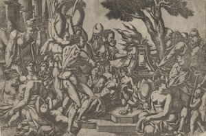 Ofiara, 1542. autorstwa Antonio Fantuzzi