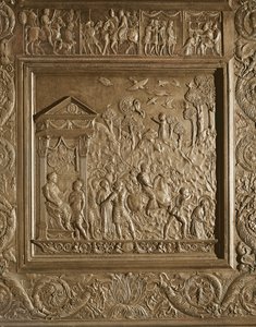 Męczeństwo św. Pawła, fragment drzwi środkowych bazyliki, dekorowany 1439-45 (brąz) (patrz też 247330-247337)