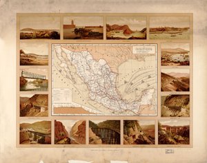 Malarski i historyczny atlas Meksykańskich Stanów Zjednoczonych. LOC 2008621671-7 autorstwa Antonio García Cubas