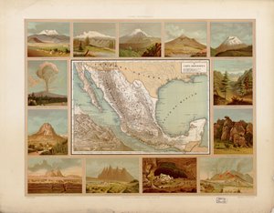 Malarski i historyczny atlas Meksykańskich Stanów Zjednoczonych. LOC 2008621671-9 autorstwa Antonio García Cubas
