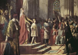Maria de Molina przedstawia syna Valladolid Cortes. 1863 (olej na płótnie)