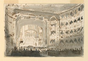 Wnętrze Teatru w Brescii autorstwa Antonio Giuseppe Basoli