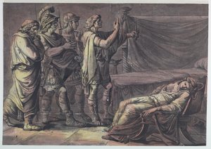 Nero odnajduje ciało swojej matki, Agrippina