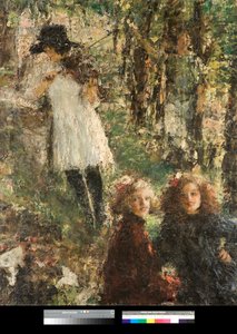 Refleksje (odbicia) Obraz Antonio Manciniego (1852-1930) 1920 Kolekcja prywatna autorstwa Antonio Mancini