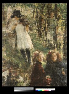 Refleksje, 1918-20 autorstwa Antonio Mancini