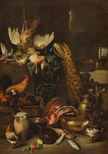 Spiżarnia prawdopodobnie ok. 16501660. autorstwa Antonio Maria Vassallo