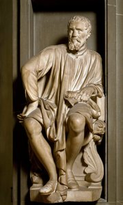 Portret rzeźbiarza, malarza i architekta Michelangelo Buonarroti dit Michelangelo autorstwa Antonio Novelli