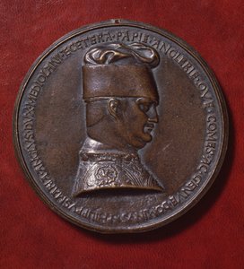Brązowy medal Filippa Marii Viscontiego (1392-1447), rewers, zaprojektowany w 1441 roku przez Antonio di Puccio Pisano, znanego jako Pisanello (ok. 1395-1455), średnica 10,20 cm