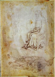 Rysunek autorstwa Antonio di Puccio Pisano dit Pisanello (1395-1455) Chantilly, Musee Conde autorstwa Antonio Pisanello