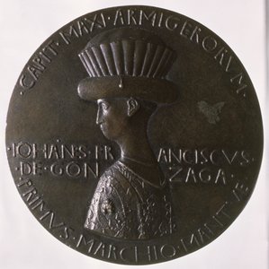 Medal portretowy przedstawiający Gianfrancesco Gonzagę (13945-1444) 1446-8 (brąz) (rewers patrz 96844)
