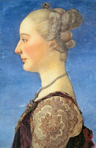 Portret młodej kobiety, 1475 autorstwa Antonio Pollaiuolo
