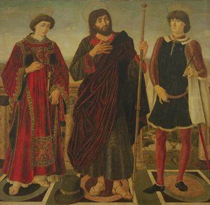 Św. Wincenty, Jakub Większy i Eustachy autorstwa Antonio Pollaiuolo