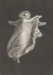 Bachantka ubrana w szal z kapturem i trzymająca w lewej ręce pudełeczko, zastawiona..., ca. 1795-ok. 1820. autorstwa Antonio Ricciani
