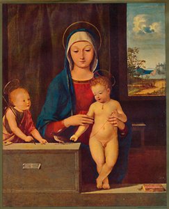 „Madonna z Dzieciątkiem ze św. Janem Chrzcicielem”, 1903 autorstwa Antonio Solario