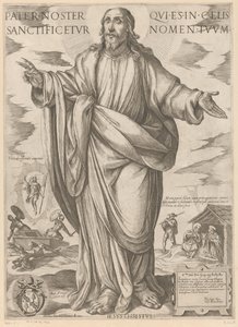 Chrystus Ojcze nasz, który jesteś w niebie, święć się Twoje imię (tytuł na przedmiocie) Chrystus, Maryja i apostoł (tytuł serii) autorstwa Antonio Tempesta