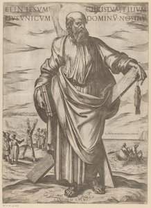 Św. Andrzeja A w Jezusie Chrystusie, jego jedynym synu, naszym Panu (tytuł na przedmiocie) Chrystus, Maryja i apostoł (tytuł serii) autorstwa Antonio Tempesta