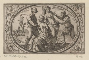 H. Licidia w H. Margarita Romeinse martelaressen (tytuł serii) Imagini di moltes vergini Rom w męczeństwie (tytuł serii) autorstwa Antonio Tempesta