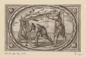 H. Prisca Romeinse martelaressen (tytuł serii) Imagini di moltes vergini Rom w męczeństwie (tytuł serii) autorstwa Antonio Tempesta