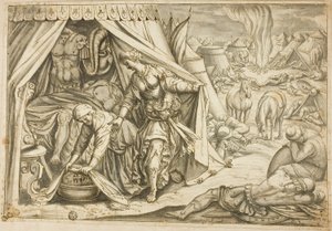 Judyta i Holofernes autorstwa Antonio Tempesta