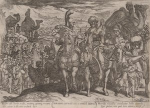 Ilustracja 3: Abraham zabiera Lota i jego rodzinę do swojej ziemi, z 