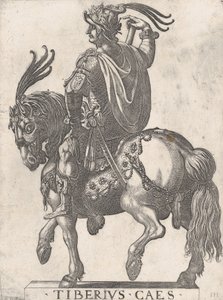Ilustracja 3: Cesarz Tyberiusz na koniu, z 