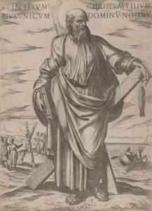 Św. Andrzej, z „Chrystus, Maryja i Apostołowie”, ca. 1590-ok. 1610. autorstwa Antonio Tempesta