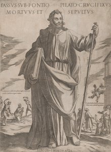 St James Minor, z „Chrystus, Maryja i Apostołowie”, ca. 1590-ok. 1610. autorstwa Antonio Tempesta