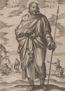 Św. Maciej, z „Chrystus, Maryja i Apostołowie”, ca. 1590-ok. 1610. autorstwa Antonio Tempesta