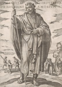 Św. Tomasz z „Chrystusa, Marii i Apostołów”, koniec XVI wieku. autorstwa Antonio Tempesta