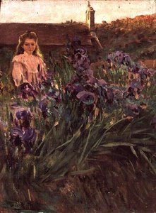 Dziewczyna w pobliżu Ermitażu (olej na płótnie) autorstwa Antonio Utrillo I Viadera