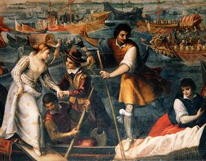 Wyokrętowanie Catarino Cornaro w Wenecji w 1489 r.