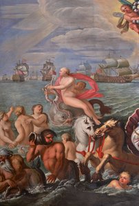 Fragment z salonu królowej autorstwa Antonio Verrio