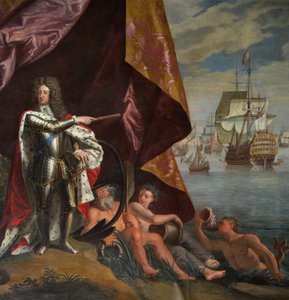 George, książę Danii, jako Lord High Admiral of England, fragment z Salonu Królowej