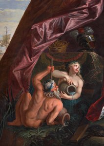Tryton i nereid, fragment z Salonu Królowej autorstwa Antonio Verrio