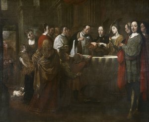 Chrzest św. Franciszka, ok. 1729-33 (olej na płótnie) autorstwa Antonio Viladomat